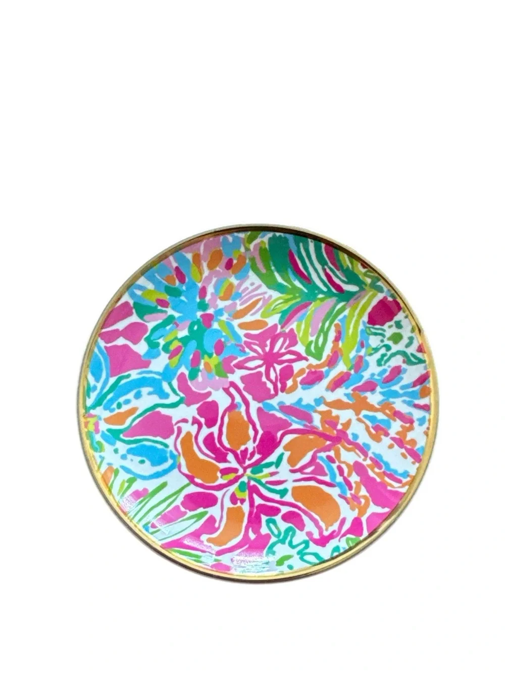Lily Pulitzer Ceramic Coasters Set of 4 Pink Blue Preppy Coastal Grandma New